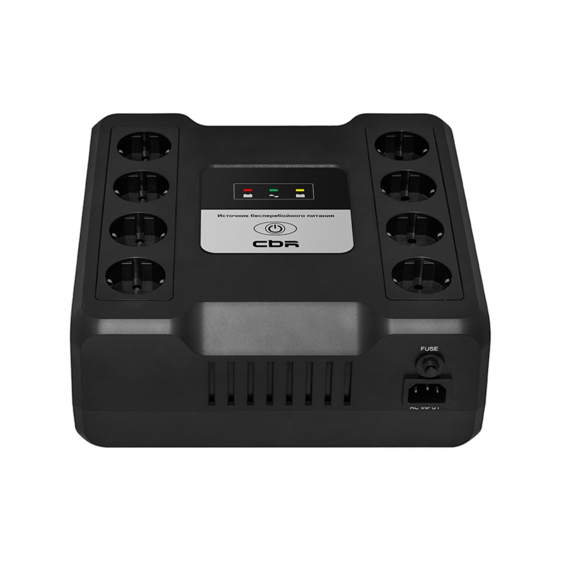 ИБП CBR 360 W 7Ah12V 8 x Shuko, 600 ВА, Line-Interactive, 8 розеток, Schuko, фото 3
