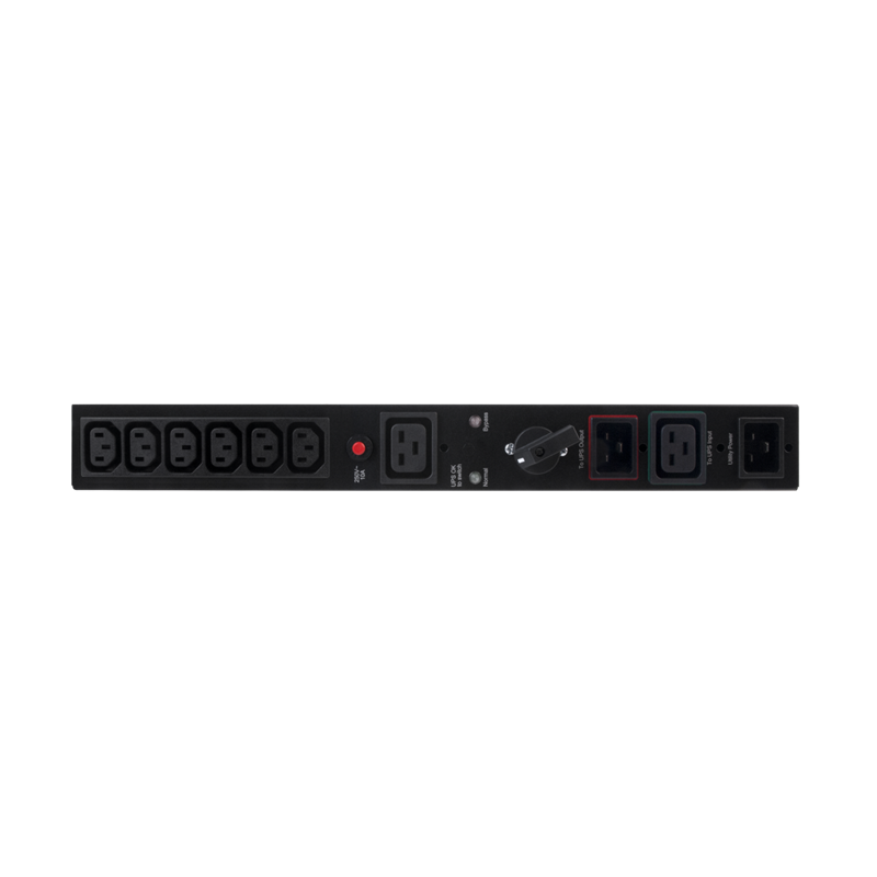 Сервисная байпасная панель CyberPower MBP20HVIEC6, 230 В, 16 А, 6 розеток C13 и 1 C19, фото 2