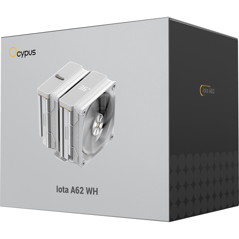 Кулер для процессора Ocypus Iota A62 WH, AM5, до 260 Вт, вентилятор 120 мм, шум 29 дБА, фото 8