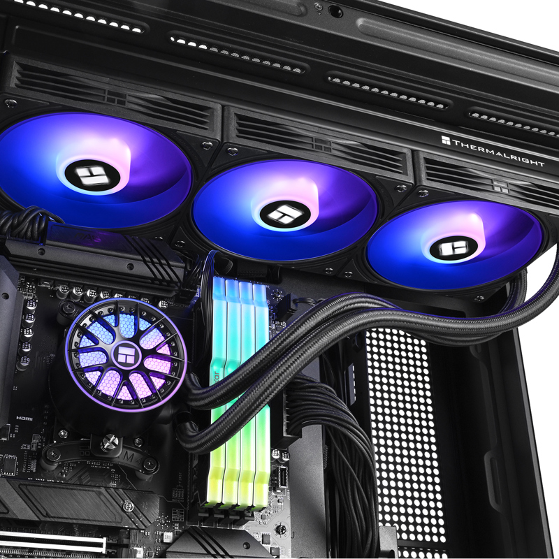 Система жидкостного охлаждения Thermalright Aqua Elite 360 V6, вентилятор 120 мм, чёрный, фото 8