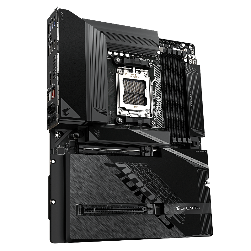 Материнская плата Gigabyte B850 A STEALTH, AM5, AMD B850, ATX, DDR5, фото 3