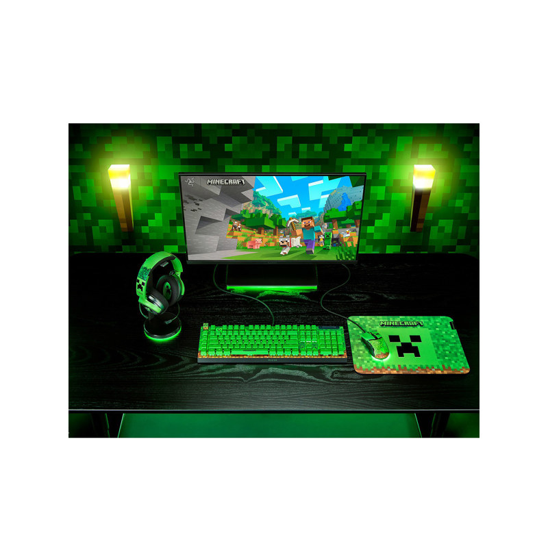 Мышь Razer Cobra - Minecraft, проводное подключение, USB-A, 8500 dpi, зелёный, подсветка, фото 6