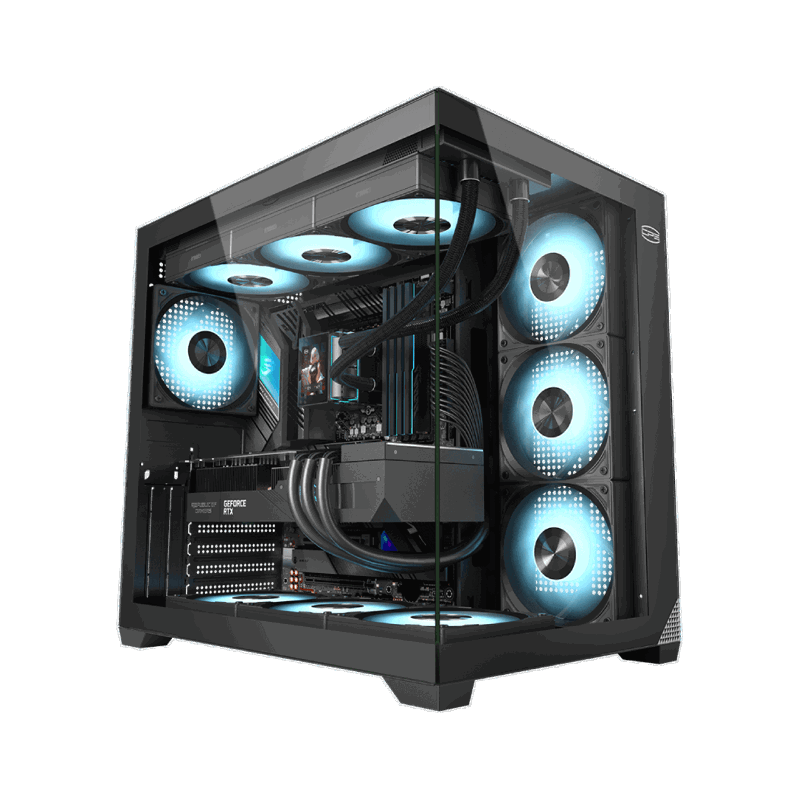 Корпус для ПК PcCooler C3T700 BK, Midi Tower, чёрный, под ATX, mATX, Mini-ITX, фото 8