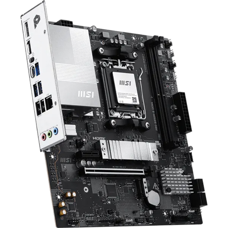 Материнская плата MSI PRO B850M-B GEN4, AM5, AMD B850, Micro-ATX, DDR5, фото 4