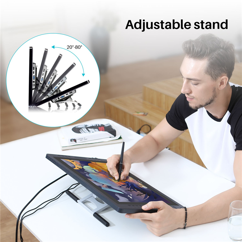 Интерактивный дисплей Сенсорный Huion KAMVAS Pro 20, 19.5 ″, 8192 уровней нажима, фото 4