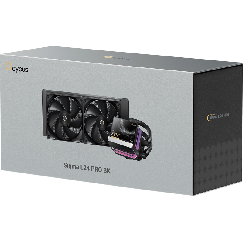 Система жидкостного охлаждения Ocypus Sigma L24 PRO BK, вентилятор 120 мм, шум 36 дБА, AM5, фото 8