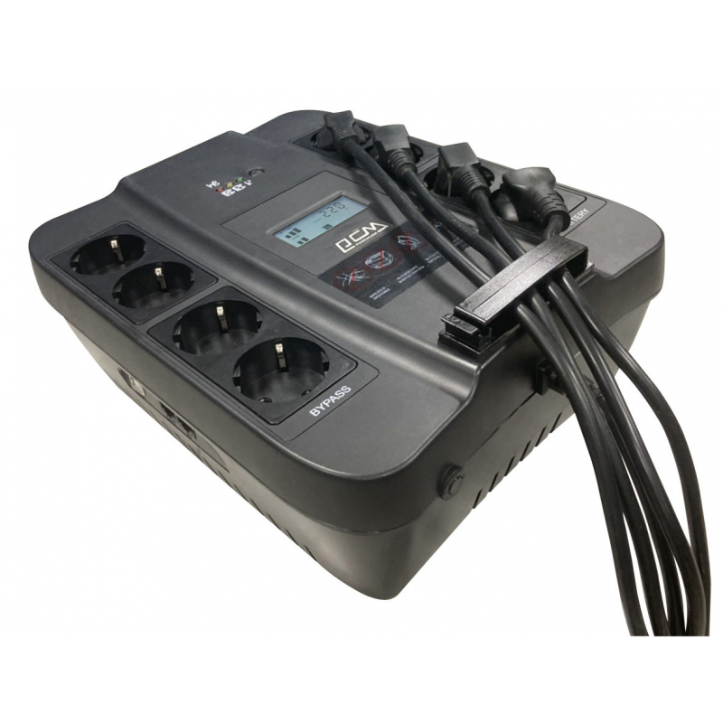 ИБП Powercom SPD-1100U LCD, 1100 ВА, 605 Вт, Line-Interactive, 8 розеток, Schuko, фото 4