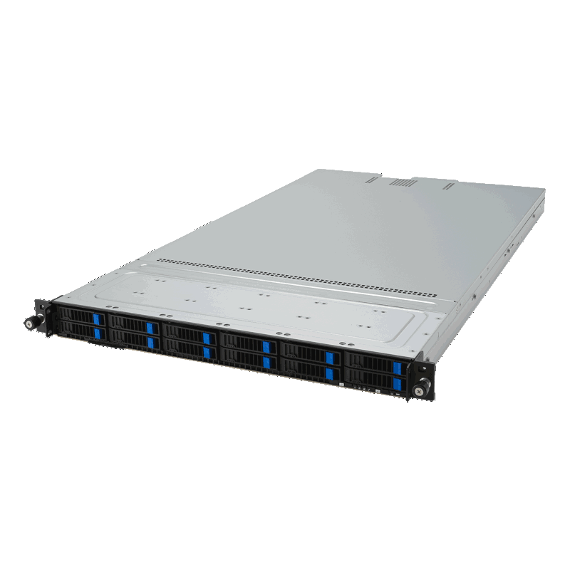Серверная платформа ASUS RS501A-E12-RS12U, 1U, 1 x SP5 LGA6096 360W, 24 x DDR5 6400/4800*, 12x 2.5" NVMe hsb, 2 x M.2 22110 (ASUS 90SF03Y1-M000D0), фото 9