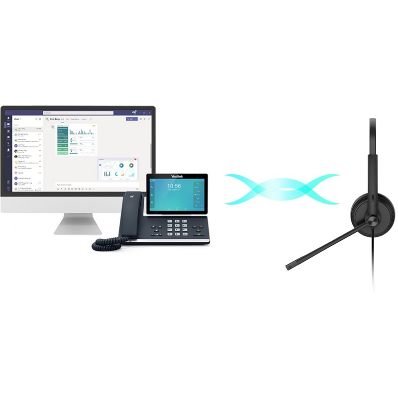 Гарнитура Yealink UH34 Lite Dual UC, проводная, USB-A, на оба уха, пассивное шумоподавление, фото 2