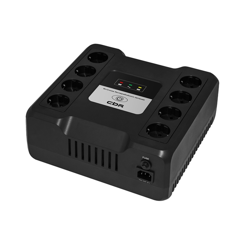 ИБП CBR 480 W 9Ah12V 8 x Shuko, 800 ВА, Line-Interactive, 8 розеток, Schuko, фото 6