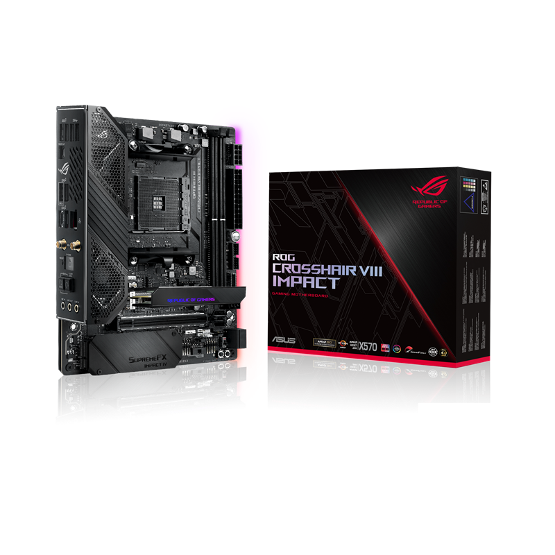 Материнская плата ASUS ROG CROSSHAIR VIII IMPACT, AM4, AMD X570, Mini-DTX, DDR4, фото 12