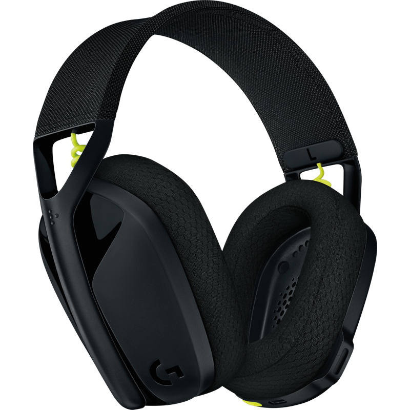 Гарнитура Logitech G435 LIGHTSPEED BLACK, радиоканал, Bluetooth 5.0, полноразмерные, чёрный, для геймеров, фото 2
