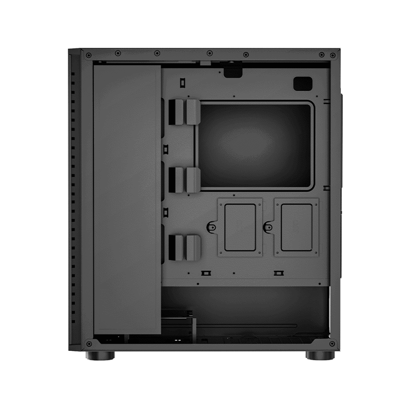 Корпус для ПК PcCooler IE200 BK, Midi Tower, чёрный, под ATX, E-ATX, mATX, Mini-ITX, подсветка ARGB, фото 5