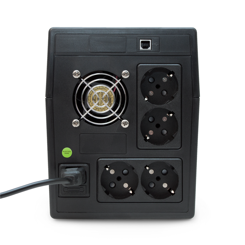 ИБП Powerman Back Pro 1500 PLUS, 900 Вт, Line-Interactive, 4 розетки, Schuko, фото 3