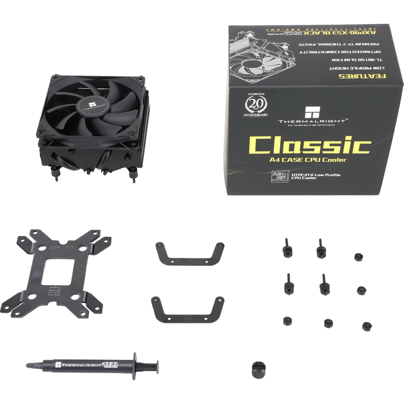 Кулер для процессора Thermalright AXP-90 X53, AM4, AM5, LGA1150, LGA1151, LGA1155, LGA1156 и др., чёрный, фото 8