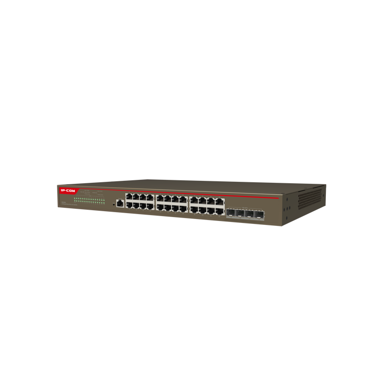 Коммутатор Tenda IP-COM G5328X управляемый L3, 24 порта 1 Гбит/с, 4 SFP+, для стойки, фото 2