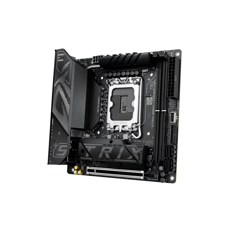 Материнская плата ASUS ROG STRIX B860-I WIFI, LGA1851, Intel B860, mATX, DDR5, фото 3