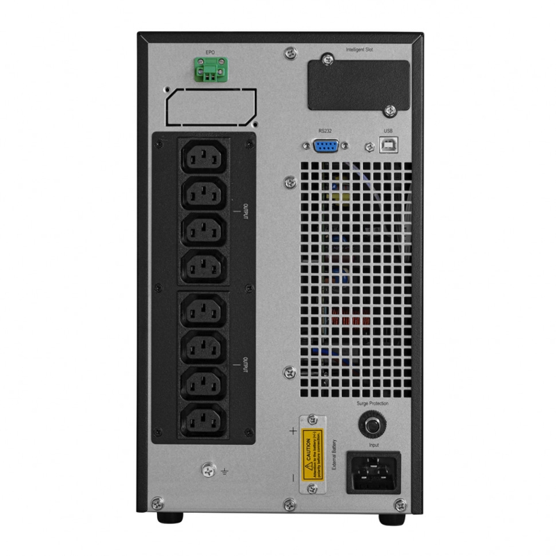 ИБП Hiden EXPERT HE11002S онлайн, 2000 ВА / 2000 Вт, 8 розеток IEC C13, встроенные АКБ 6 × 9 Ач, фото 4