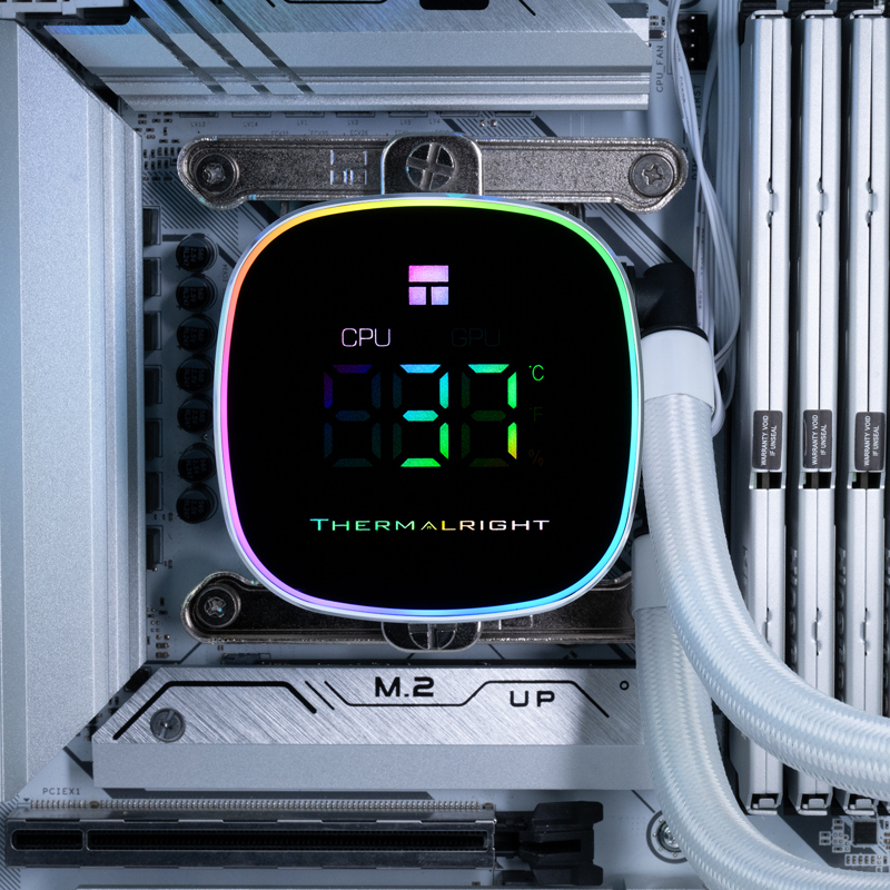 Система жидкостного охлаждения Thermalright Frozen Horizon 360 Digital, белый, фото 7