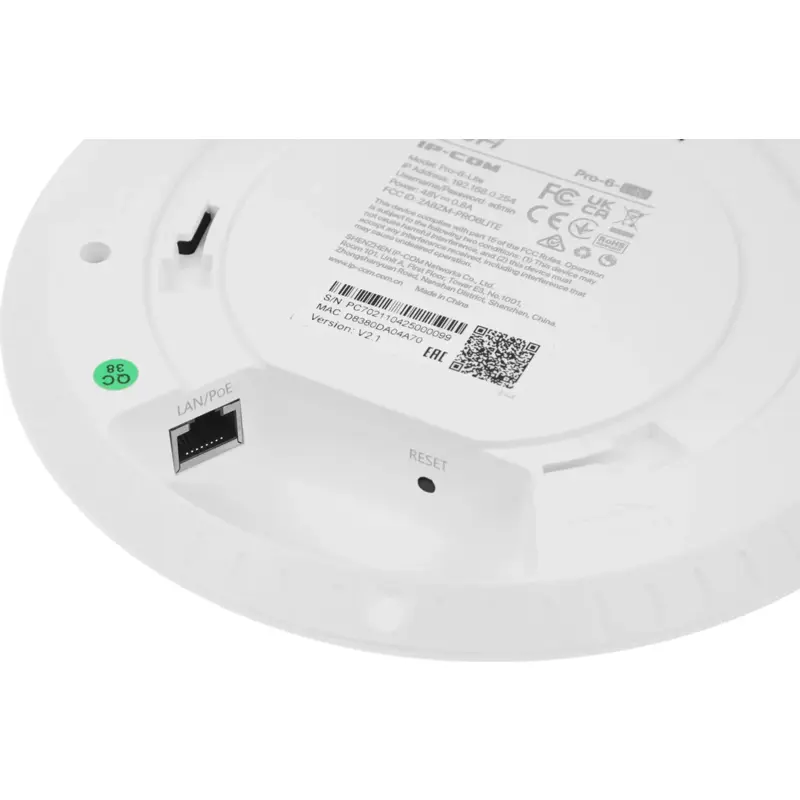 Точка доступа Tenda IP-COM PRO-6-LITE, Wi-Fi 6, AX3000, MU-MIMO, порт 1 Гбит/с, PoE, фото 7