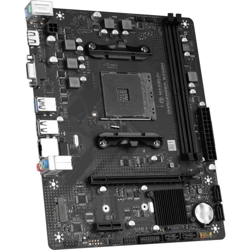 Материнская плата Maxsun MS-Challenger B450M, AM4, AMD B450, Micro-ATX, DDR4, фото 2
