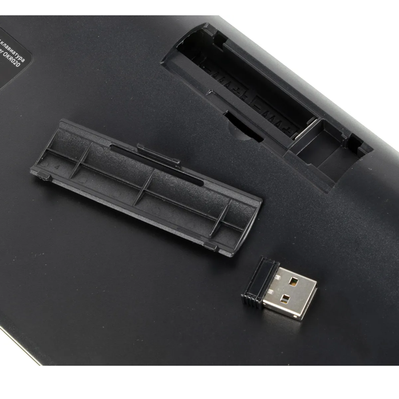 Клавиатура Acer OKR020 2.4G slim Multimedia, радиоканал, ножничные, чёрный, фото 5