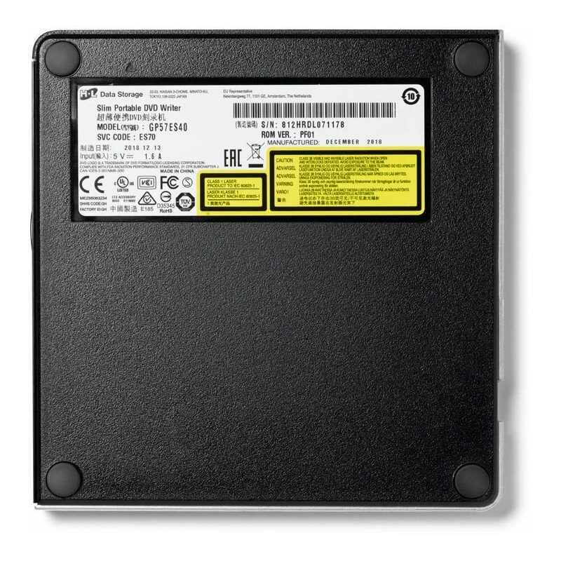 Оптический привод LG DVD-RW ext. GP57ES40.AHLE10B, внешний, DVD-R/RW рекордер, серебристый, фото 5