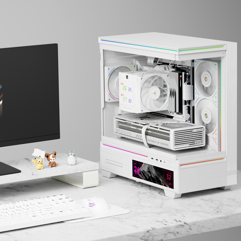 Кулер для процессора Thermalright Royal Knight 120 Digital, вентилятор 120 мм, шум 28.4 дБА, белый, фото 3