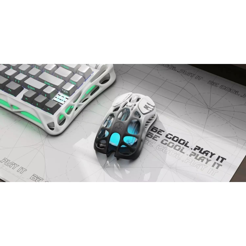 Мышь Gravastar Mercury M1 Pro Gradient, беспроводное подключение, белый, фото 10