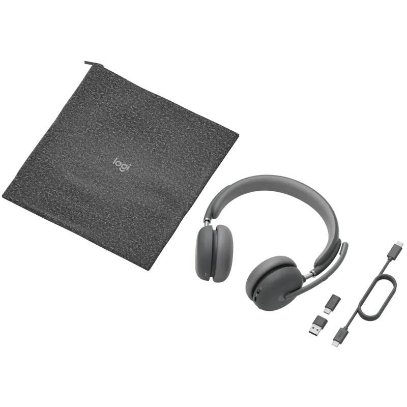 Беспроводная гарнитура HEADSET-Zone Wireless 2 UC-graphite (Logitech 981-001311), фото 6