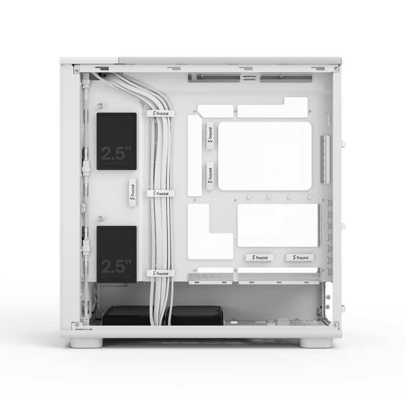 Корпус ПК без блока Case Fractal Design Epoch XL TG Clear, Full-Tower, 3x140mm, 2xUSB-A 3.2 + 1xUSB 3.2 Type-C E-ATX, ATX, mATX, mITX, White, фото 12