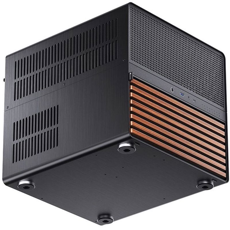 Корпус для ПК Jonsbo N5, Mini Tower, чёрный, под ATX, E-ATX, mATX, Mini-ITX, материал алюминий, дерево, сталь, фото 5