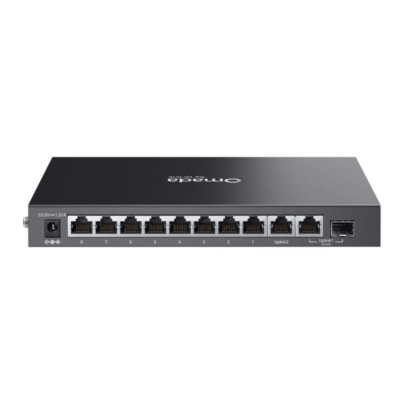 Коммутатор TP-Link Omada ES210GP с облегчённым управлением, 10 портов 1 Гбит/с, 8 портов PoE+, фото 2