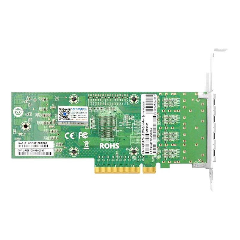 Сетевая карта LR-Link LRES1027PF-4SFP28, 4 порта SFP28 25 Гбит/с, PCIe 3.0 x8, фото 2