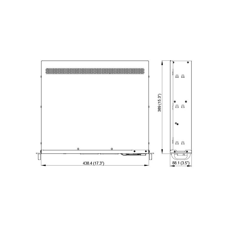 Серверный корпус 2U chassis; ATX, Micro-ATX, Mini-ITX MBs; 2 x 3.5''hs + 2 x 3.5'' internal + 1 x 2.5'' internal; single ATX 500W; no rails (Ablecom CS-R27S-04P), фото 3