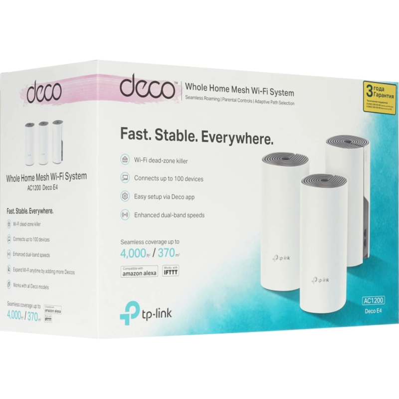 Mesh-система Wi-Fi TP-Link AC1200 Mesh Wi-Fi System, 3 модуля, 2 антенны, фото 8
