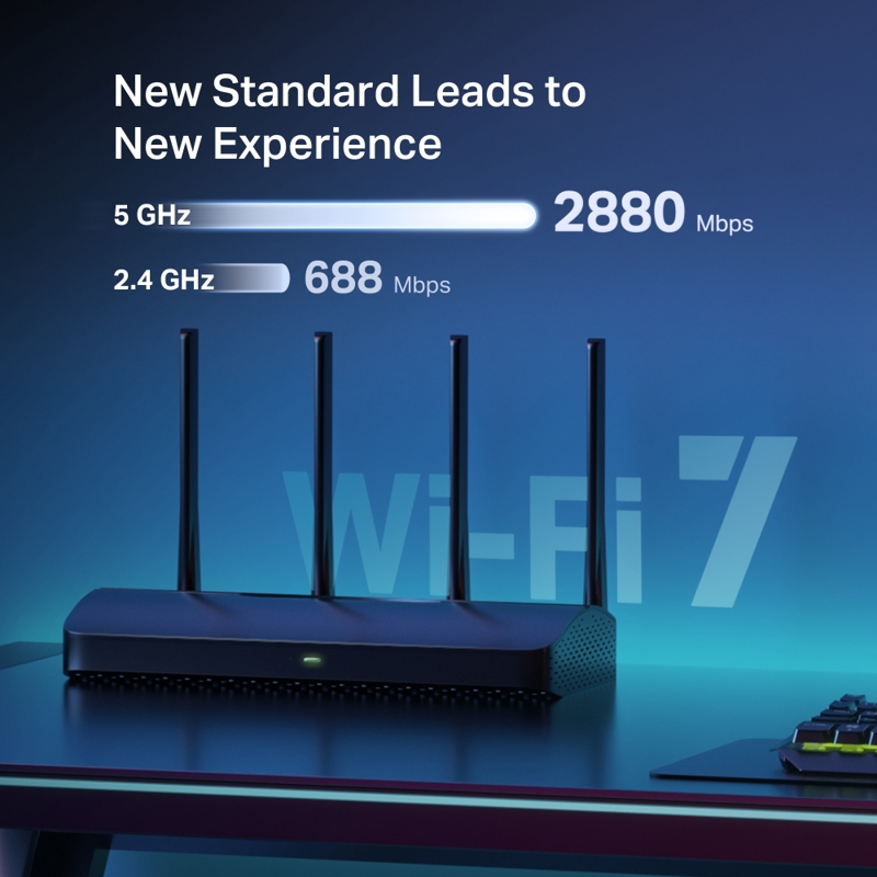 Wi-Fi роутер Mercusys BE3600 Dual-Band Wi-Fi 7 Router, 3 порта LAN, фото 4