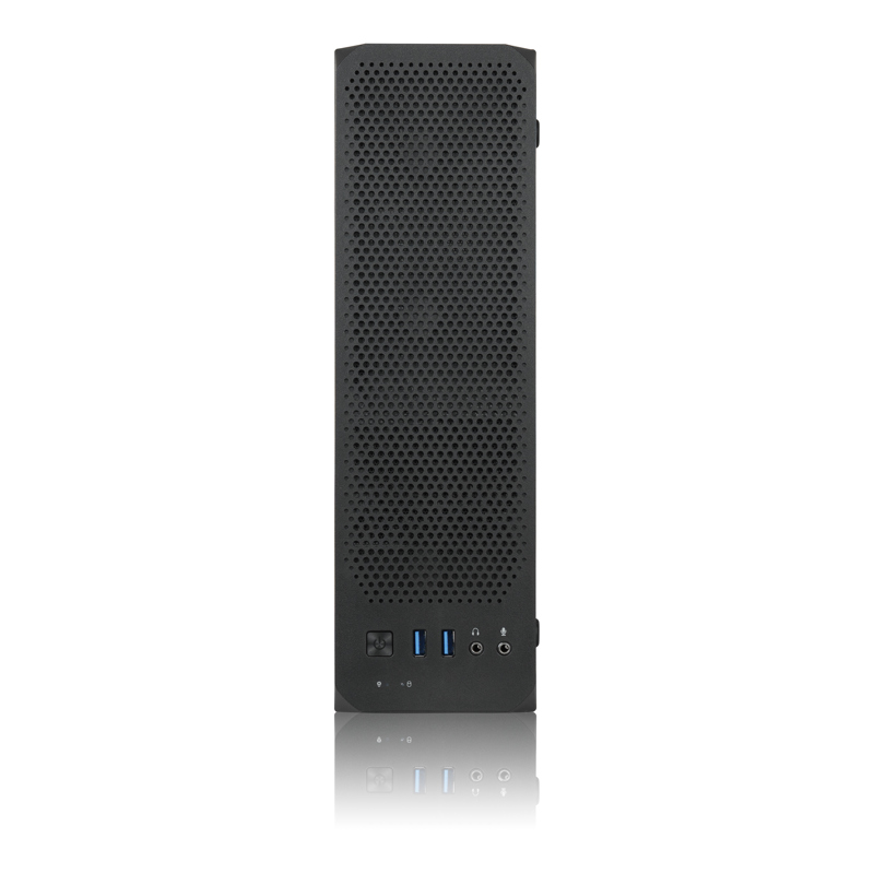 Корпус для ПК Foxline FL-1004-TFX230B-85, Desktop SFF, с БП 230 Вт, чёрный, под mATX, mITX, фото 3