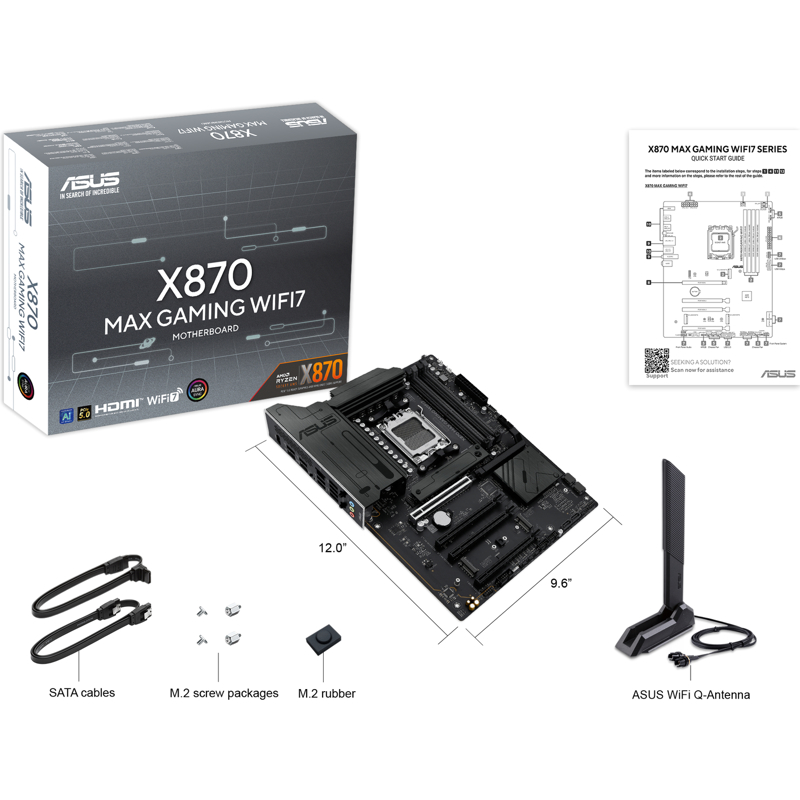Материнская плата ASUS X870 MAX WIFI7, AM5, AMD X870, ATX, DDR5, фото 9