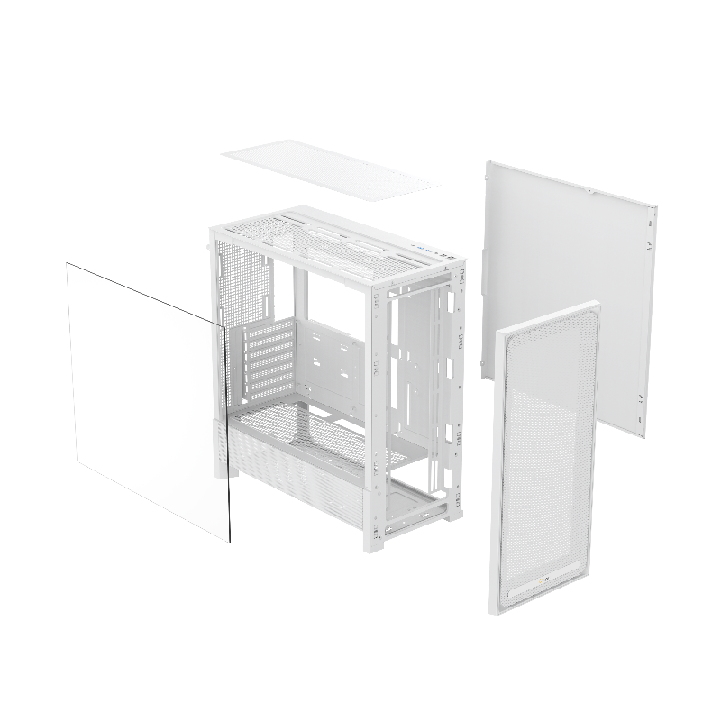 Корпус для ПК Ocypus Delta C70 WH, Midi Tower, белый, под ATX, E-ATX, mATX, mITX, фото 8