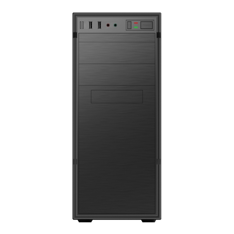 Корпус без блока Case Forza ATX, 1xUSB2.0+1xUSB3.0, Black, w/o FAN, w/o PSU, фото 2
