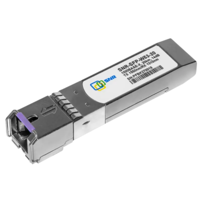 Трансивер SNR-SFP-W53-20-I SFP 1 Гбит/с, промышленный, одномодовый, LC, 1550 нм, до 20 км, фото 2