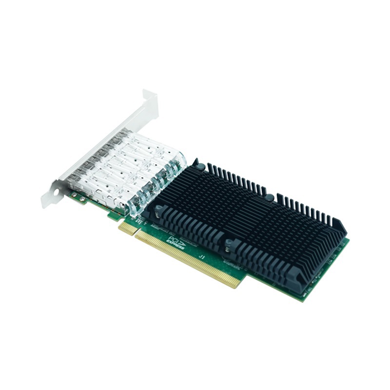 Сетевая карта LR-Link LRES1023PF-4SFP28, 4 порта SFP28 25 Гбит/с, PCIe 4.0 x16, фото 2