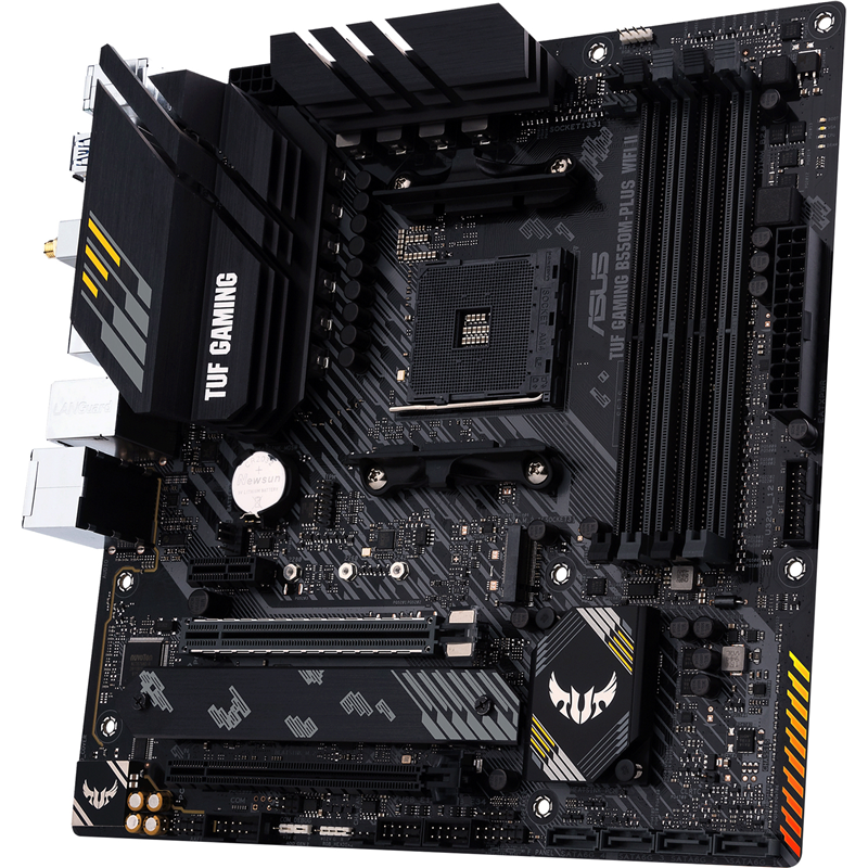 Материнская плата ASUS TUF B550M-PLUS WIFI II, AM4, AMD B550, mATX, DDR4, фото 6
