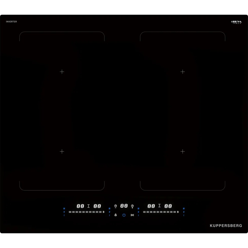 Варочная панель Kuppersberg ICI 629, индукционная, 59 см, 4 конфорки, Flexi-zone, Stop and Go, чёрная, фото 2