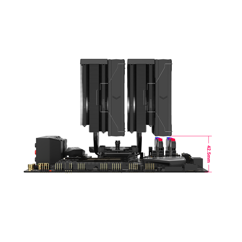 Кулер для процессора Sama A60B, AM4, AM5, LGA1150, LGA1151, LGA1151-v1 и др., до 265 Вт, шум 29 дБА, фото 3