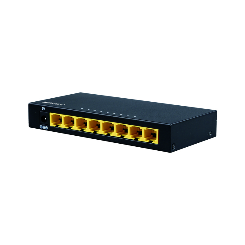 Коммутатор Origo OS2208/A1A неуправляемый, 8 портов 1 Гбит/с, металлический корпус, фото 2