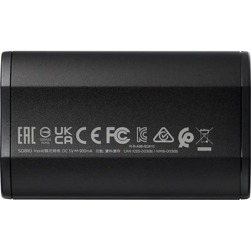 Внешний накопитель ADATA SD810, SSD 1 ТБ, USB 3.2 Gen 2 Type-C, USB Type-C, чтение 2000 МБ/с, чёрный, фото 4