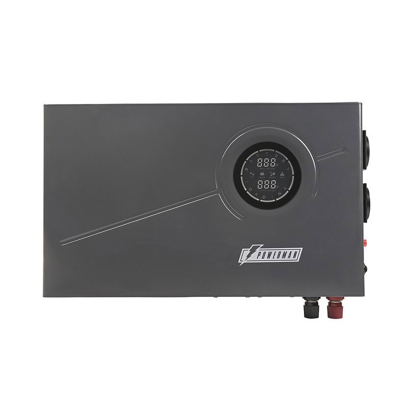 ИБП Powerman Smart 1000 INV, 600 Вт, Line-Interactive, 2 розетки, Schuko, чёрный, фото 2