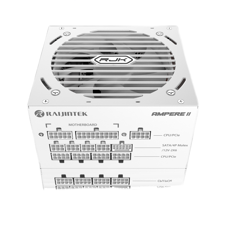 Блок питания Raijintek AMPERE II 850, 80 PLUS Platinum, ATX, активный PFC, вентилятор 120x120 мм, белый, фото 3